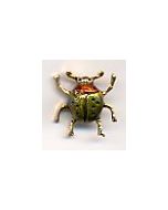 Button: Beetle Green (5/8 x 5/8) - Susan Clarke Originals be-573a