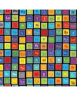 Science & Math: Periodic Elements Black - Timeless Treasures Fabric science-cd1689 black