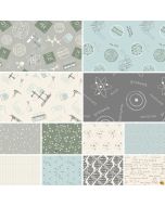 Science lab: Fat Quarter Bundle (12 FQ's) -- Blank Quilting sciencelabFQ