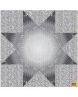 True Colors Graywork by Tula Pink:  Shadow Star Quilt Kit -- FreeSpirit Fabrics - GrayworkShadowStar 