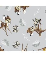 Disney: Bambi and Thumper Tossed Gray -- Springs Creative 72985-A620715