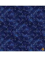 Owl Always Love You: Constellations Night - Timeless Treasures Fabric star-cd3245 night