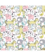 Deja Moo: Barnstorm White -- Dear Stella stella-1024 white - 1 yard 23" remaining