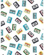 Pour Some Sugar On Me: Cassette Tape Mix -- Dear Stella stella-1709 white