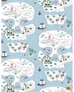 Bootylicious: Pirate Map Skull -- Dear Stella Designs stella-1758 starlight - 3 yards 8" remaining