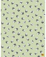 Panda-Monium: How We Roll -- Dear Stella Fabrics 2168 celery