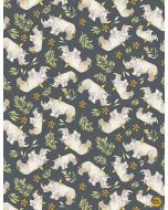 Let's Get Wild: Rhinos -- Dear Stella Designs stella-dcj2148 slate