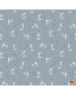 Willow: Bunny Hop Bluestone - Dear Stella Fabric stella-dcj3009 bluestone