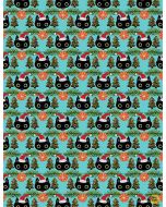 Not Ameowsed: Cat Heads -- Dear Stella Fabrics dmb2226 scuba