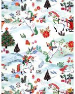 Fantastical Holiday: Holiday Unicorns -- Dear Stella Designs stella-dmb2229 multi