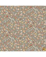 Count on Me: Fungi Mushrooms Hedge - Dear Stella Fabric DNS3314 hedge