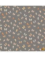 Count on Me: Flutter Butterflies - Dear Stella Fabric DNS3317 pewter