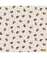 Count on Me: Prickly Hedgehogs - Dear Stella Fabric DNS3318 taupe