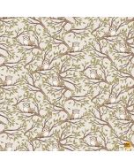 Count on Me: Hooters Owls - Dear Stella Fabric DNS3321 Taupe