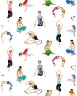 No Place Like Om: Yoga -- Dear Stella stella-djl 1701 white