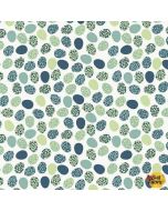 Follow My Footprint: Dinosaur Eggs Blue -- Stof Fabrics 4501-580