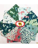 Follow My Footprint: FQ Bundle (10 Fat Quarters) -- Stof Fabrics DinoBundle