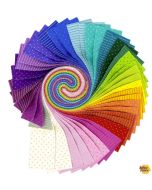 True Colors by Tula Pink: Tiny Coordinates 2.5" Strips Design Roll (42 - 2.5" strips) -- Free Spirit Fabrics FB4DRTP.TINYCOOR