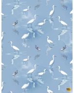 Ocean Blue: Hopkins Lagoon -- Timeless Treasures Fabrics Thomas-cd1304 blue