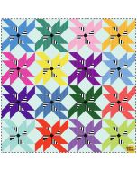 Tiny Beasts / Coordinates Tula Pink: Spinning Crazy Quilt Kit -- Free Spirit Tinyspinningcrazy - 1 remaining