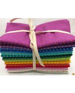 True Colors by Tula Pink: Tiny Coordinates Fat Eighth Bundle (24 Fat Eights) -- Free Spirit Fabrics TinyTulaF8