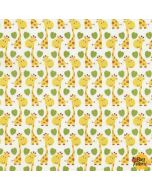 Fun: Giraffes Yellow - Timeless Treasures fun-c2520 yellow -- 1 yard 12" remaining