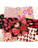 Valentine Fat Quarter Bundle (8 FQ's) -- Bug Fabric ValentineFQ - 1 remaining