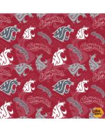 NCAA: Washington State University WSU Tonal Logos - Sykel WAST-1178
