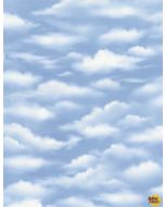 A New Adventure: Sky Dark Blue -- Wilmington Prints 10143-441 - 2 yards 3" remaining