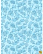 Whaley Loved: Tonal Whales Blue -- Wilmington Prints 17058-444