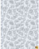 Whaley Loved: Tonal Whales Gray -- Wilmington Prints 17058-991 -- 2.5 yards + FQ remaining