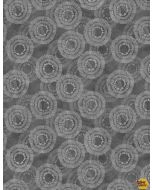 Circle Burst Charcoal 108" Wide Back -- Wilmington Prints 3030-2122-910