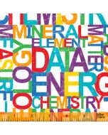 Its Elementary: Word Science White/Multi -- Windham Fabrics 52039-2
