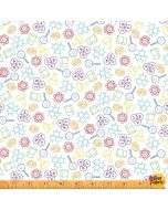 Its Elementary: Chemistry Lab White/Multi -- Windham Fabrics 52040-x