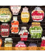 Certified Delicious: Pickled Produce Black - Windham Fabrics 52441D-3
