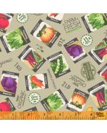 Certified Delicious: Seed Packets Sage - Windham Fabrics 52442-4
