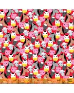 Farm Friends: Farm Faces Red -- Windham Fabrics 52614-4