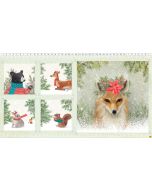 Enchanted Woodland: Fox Animal Panel (2/3 yard) -- Clothworks y3259-55