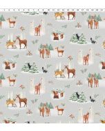 Enchanted Woodland: Toile Light Taupe -- Clothworks y3260-61
