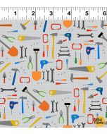 Play Zone: Tool Wall Mist Gray -- Clothworks y3274-116