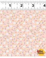 Cluck Cluck Bloom: Flower Dance Light Coral -- Clothworks y3794-38 