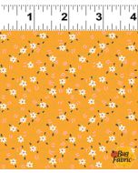 Cluck Cluck Bloom: Flower Dance Light Rust -- Clothworks y3794-70 