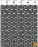 Cluck Cluck Bloom: Chicken Wire Dark Taupe -- Clothworks y3795-63