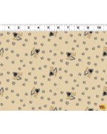 Purrfection: Paw Prints Gray -- Clothworks Textiles y3975-6