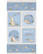 Guess How Much I Love You 2024:  Denim Panel (2/3 yard) -- Clothworks Textiles y4244-88 