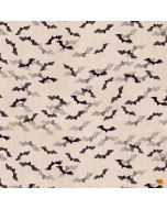 Faboolous: Bats Light Khaki -- Clothworks y4483-11
