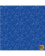 Amazing Alphabet: Stars Blue -- Clothworks y4758-90 blue