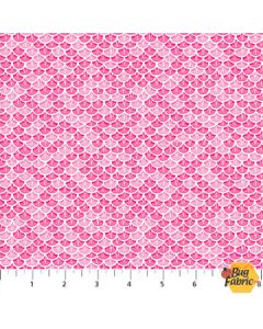 Enchanted Seas: Scales Pink -- Northcott/Patrick Lose Fabrics 10053-21