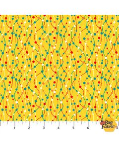 Enchanted Seas: Tentacles Yellow -- Northcott/Patrick Lose Fabrics 10054-54