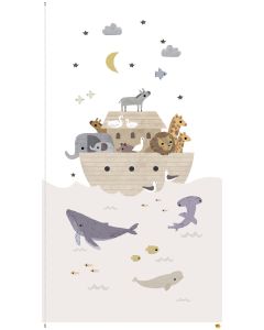 Noah's Ark: Noah's Ark Panel (2/2 yard) -- Dear Stella Fabrics pstella-dlt3547 multi